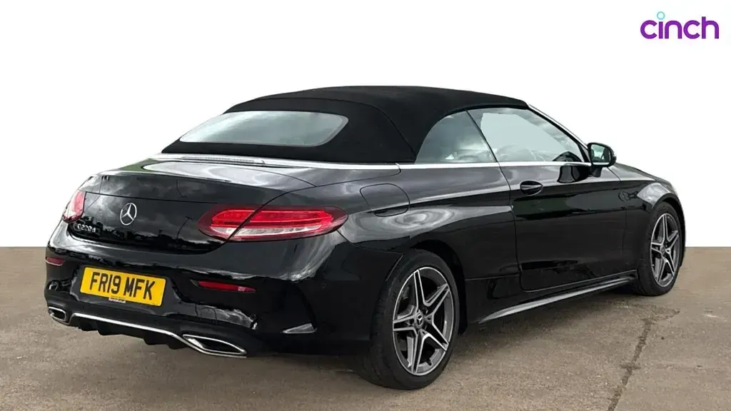 Used Mercedes C220 AMG Line Premium 194 HP (142 kW) 2019 Black Cabriolet