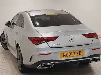 Used Mercedes CLA180 AMG Line Premium Plus 136 HP (100 kW) 2021 Silver Coupe