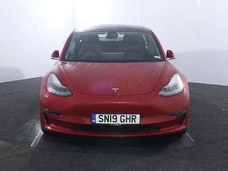 Used Tesla Model 3 Long Range AWD 254 kW (346 HP) 2019 Red Sedan