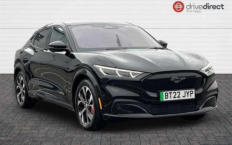 Premium paint shadow black Used 2021 Ford Mustang Mach-E Standard Range SUV | £21,400 (Fair price) - Image 1/4