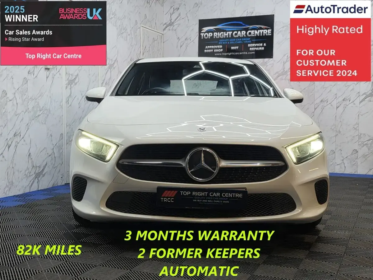 Used Mercedes A200 163 HP (119 kW) 2019 White Hatchback