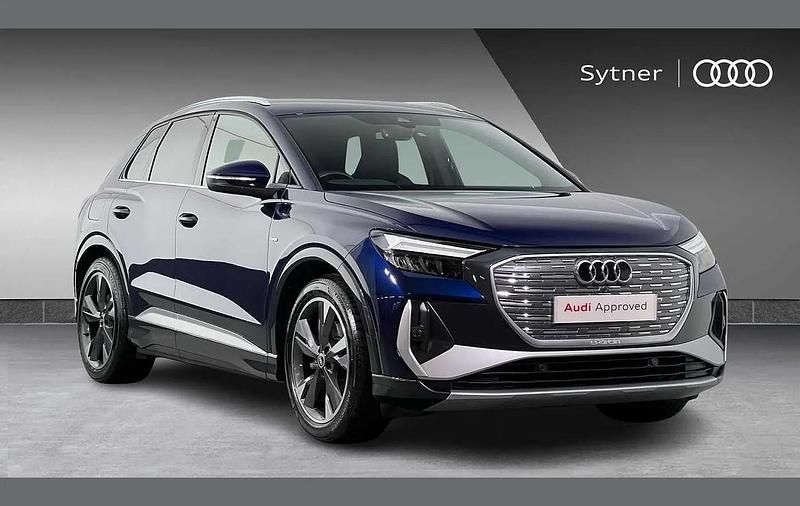 Blue Used 2021 Audi Q4 e-tron S-Line SUV | £21,750 - Image 1/4