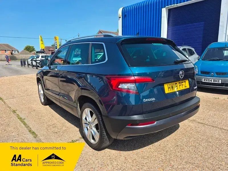Used Skoda Karoq SE L 150 HP (110 kW) 2018 Blue SUV
