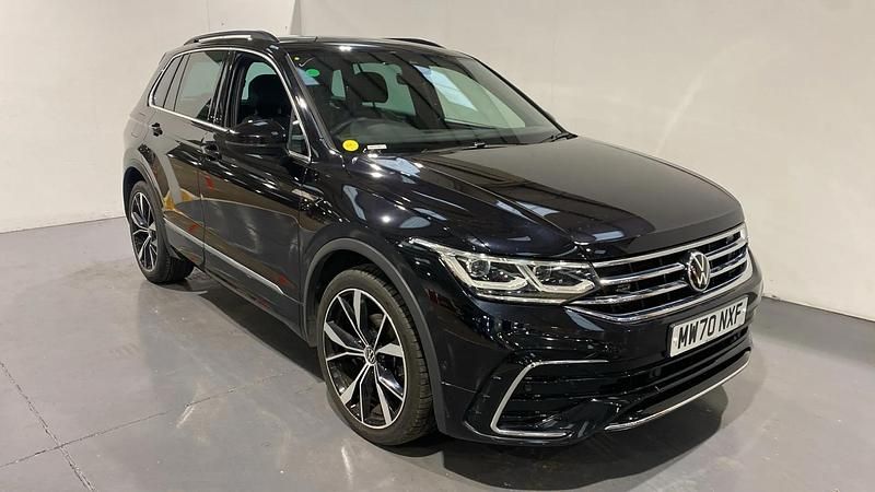 Black Used 2020 VW Tiguan R-line SUV | £22,298 (Fair price) - Image 1/4