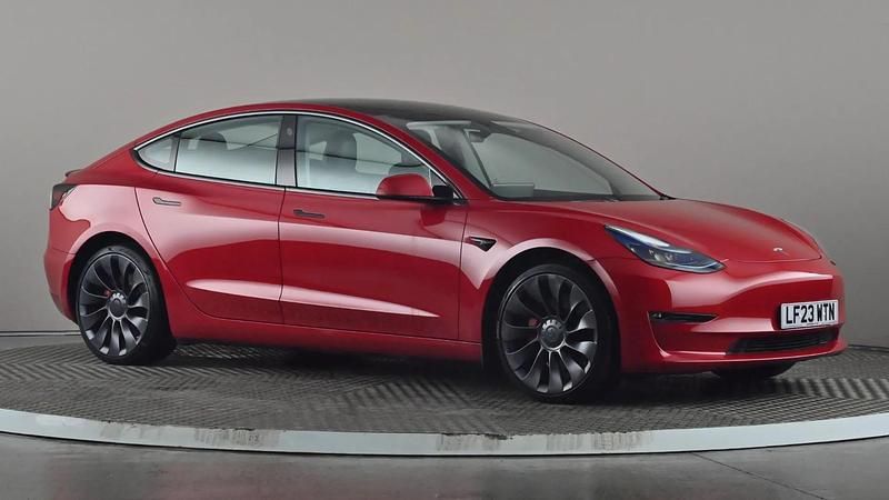 Used Tesla Model 3 Performance 335 kW (456 HP) 2023 Red Sedan