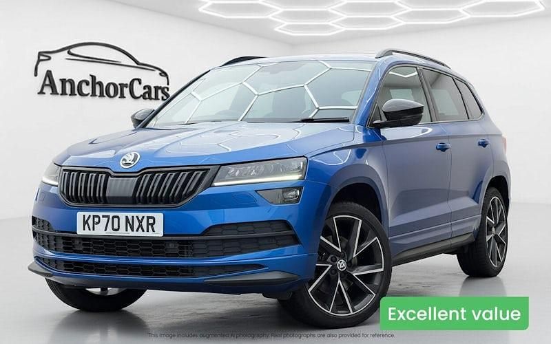 Used Skoda Karoq SportLine 190 HP (139 kW) 2020 Blue SUV