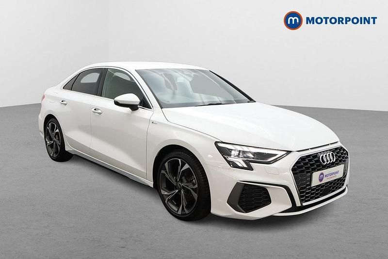 White Used 2024 Audi A3 S-Line Sedan | £25,299 (Fair price) - Image 1/4