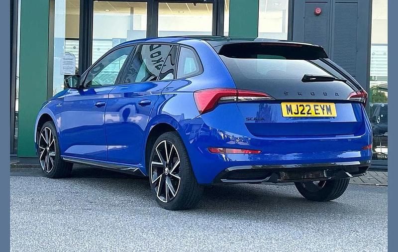 Used Skoda Scala Monte Carlo 108 HP (79 kW) 2022 Blue Hatchback