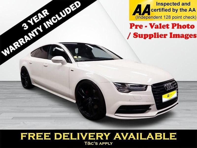 White Used 2017 Audi A7 Sportback Black Edition Hatchback | £18,795 (Good price) - Image 1/3
