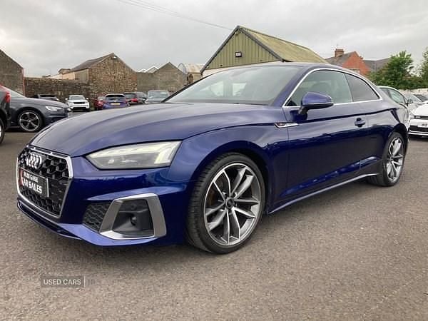 Used Audi A5 S-Line 163 HP (119 kW) 2021 Blue Coupe