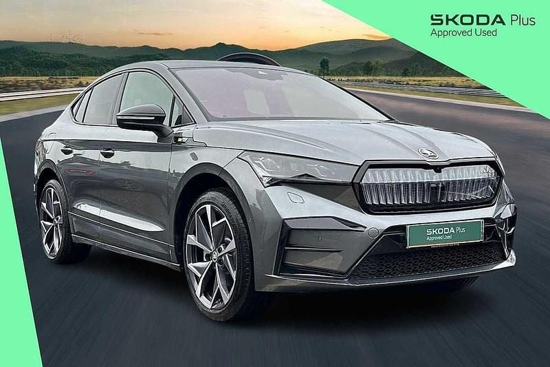 Grey Used 2025 Skoda Enyaq iV vRS SUV | £36,959 (Expensive) - Image 1/4