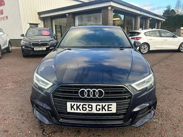 Used Audi A3 Black Edition 116 HP (85 kW) 2019 Blue Sedan
