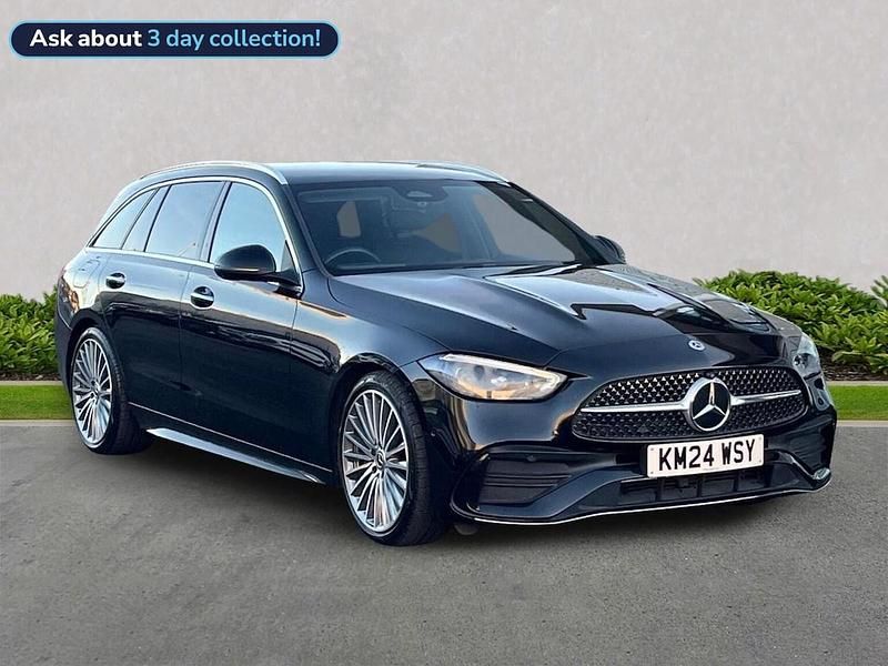 Black Used 2024 Mercedes C200 AMG Line Premium Estate | £30,499 (Fair price) - Image 1/2