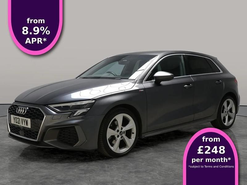 Grey Used 2021 Audi A3 Sportback S-Line Hatchback | £18,305 (Fair price) - Image 1/4