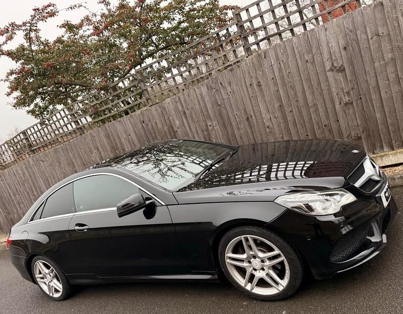 Used Mercedes E200 AMG line 2015 Black Coupe