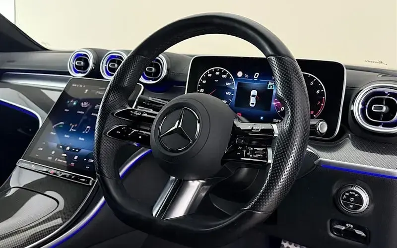 Used Mercedes C200 AMG line 204 HP (150 kW) 2022 Grey Sedan