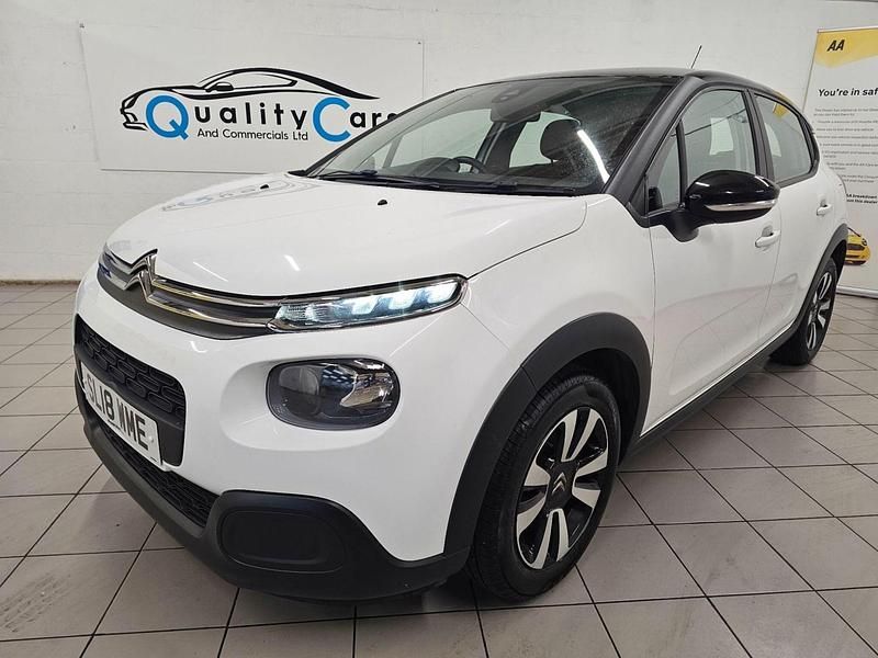 White Used 2018 Citroën C3 Feel Hatchback | £4,995 (Good price) - Image 1/4