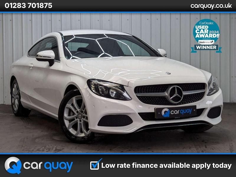 White Used 2016 Mercedes C220 Coupe | £12,995 (Fair price) - Image 1/4