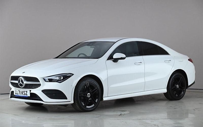 Used Mercedes CLA250e AMG Line Premium 218 HP (160 kW) 2021 White Sedan