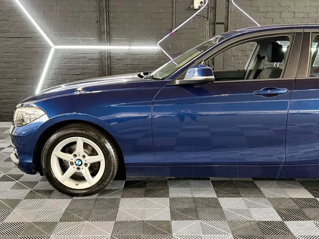 Used BMW 118 Sport Line 136 HP (100 kW) 2018 Blue Hatchback