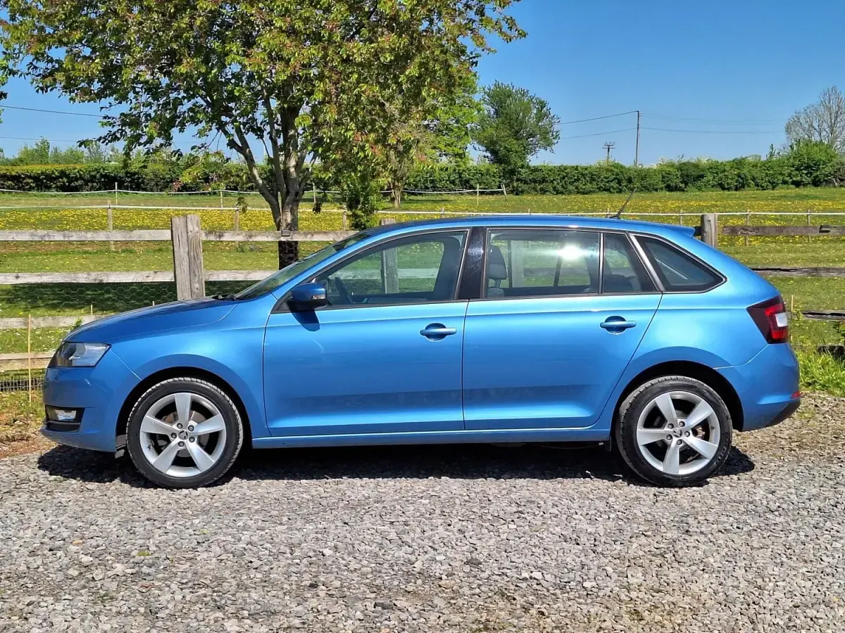 Begagnad Skoda Rapid SE 95 HK (69 kW) 2017 Blå Halvkombi