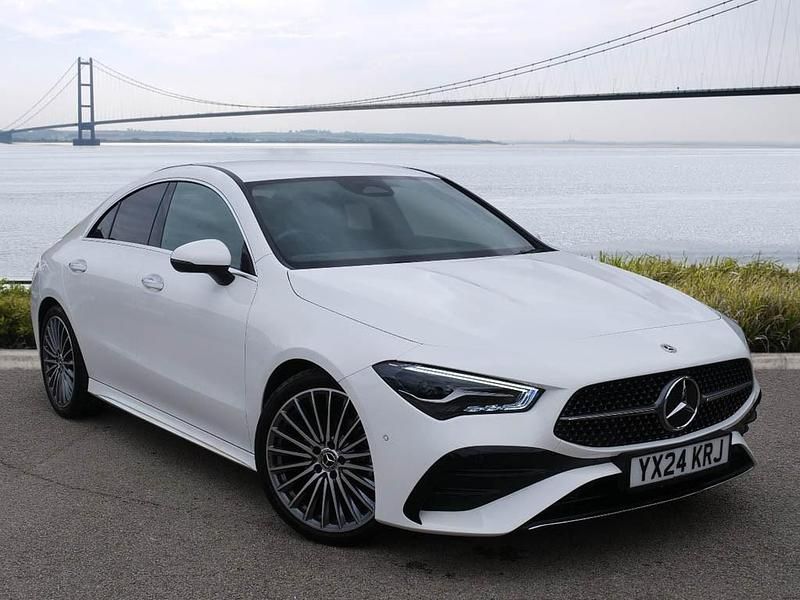 White Used 2024 Mercedes CLA180 AMG Line Premium Sedan | £27,440 (Fair price) - Image 1/4