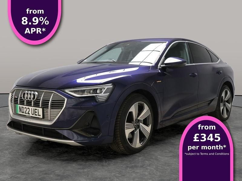 Blue Used 2022 Audi e-tron S-Line SUV | £24,007 (Fair price) - Image 1/3