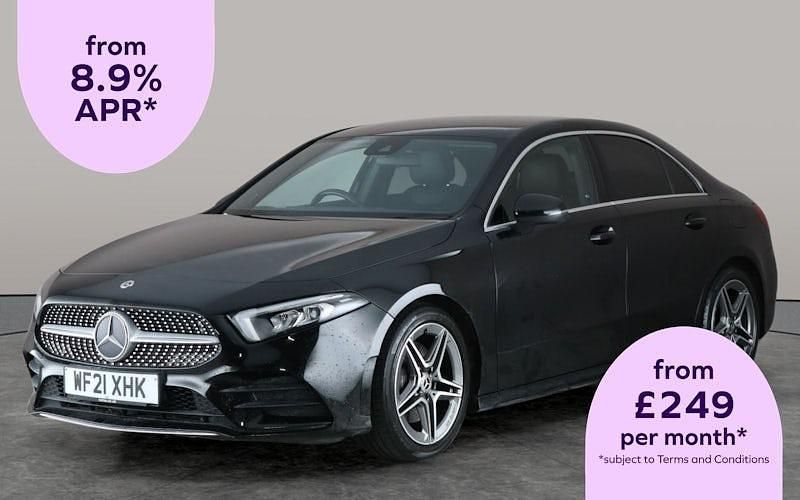 Black Used 2020 Mercedes A220 AMG line Sedan | £18,636 (Fair price) - Image 1/3