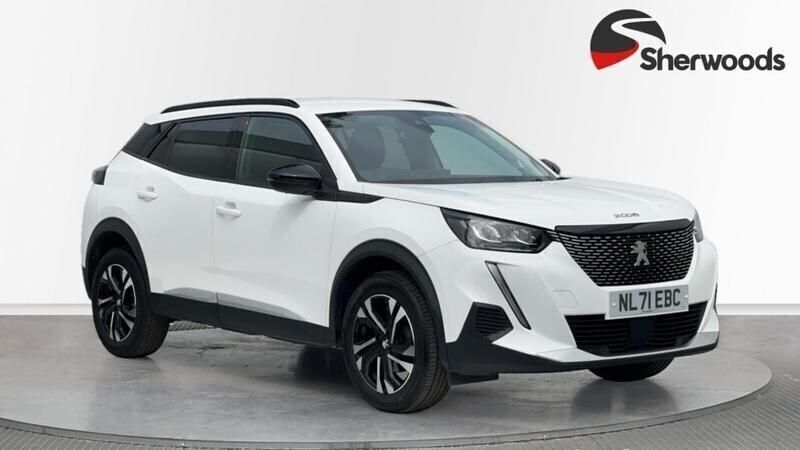 Bianca white Used 2022 Peugeot 2008 Allure Premium SUV | £15,299 (Fair price) - Image 1/4