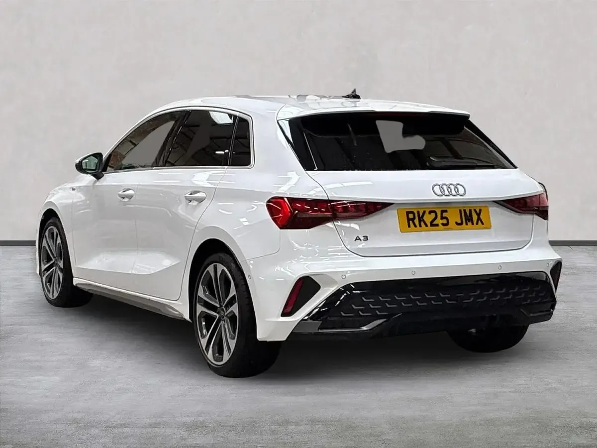 New Audi A3 Sportback S-Line 150 HP (110 kW) 2025 White Hatchback