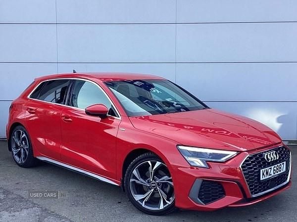 Used Audi A3 S-Line 2021 Red Sedan