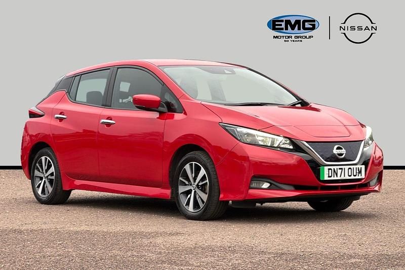 Red Used 2021 Nissan Leaf Acenta Hatchback | £7,895 (Good price) - Image 1/3