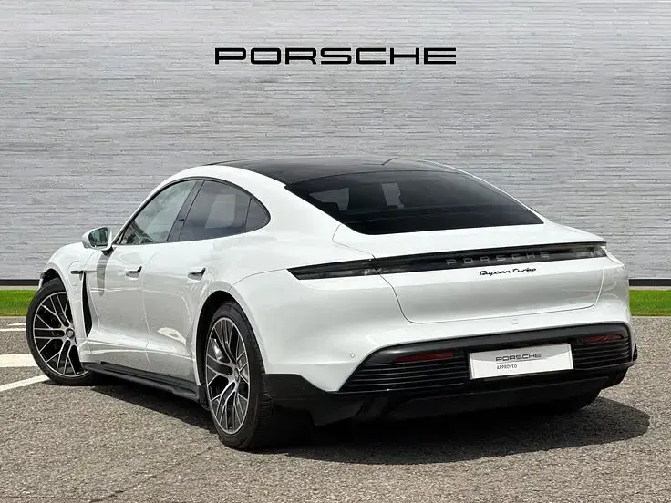 Used Porsche Taycan Performance Package 500 kW (680 HP) 2023 Carrara white Sedan