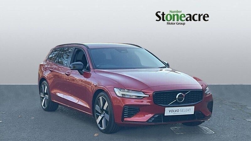 Red Used 2024 Volvo V60 Plus Estate | £42,750 - Image 1/4