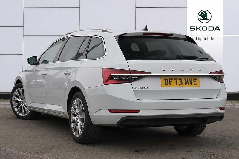 Used Skoda Superb SE L 110 HP (80 kW) 2023 Moon white metallic Estate
