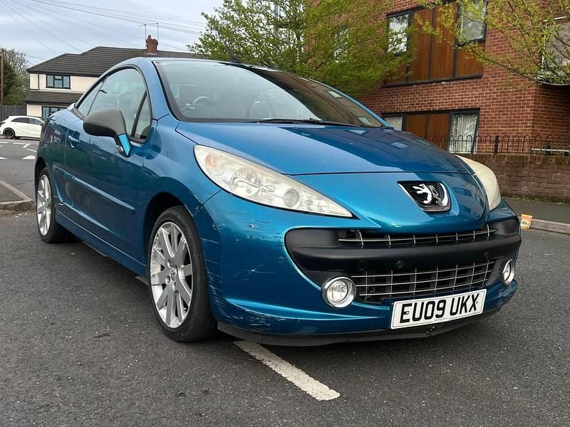 Used Peugeot 207 GTi 120 HP (88 kW) 2009 Blue Cabriolet