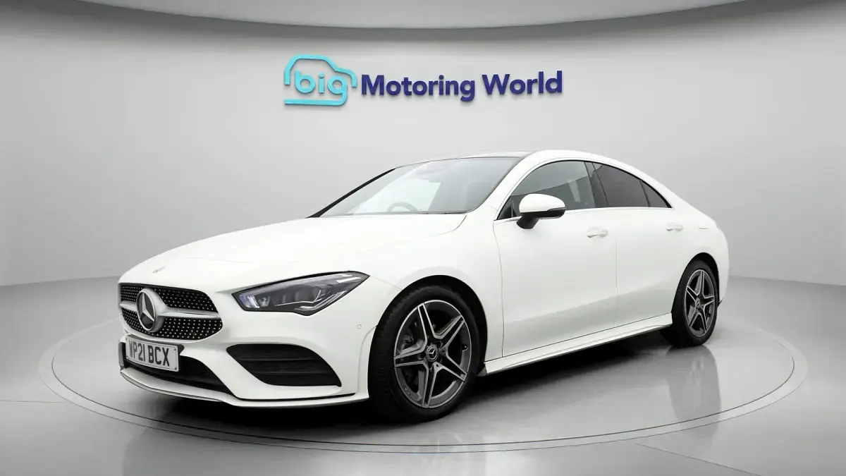 Used Mercedes CLA180 AMG line 136 HP (100 kW) 2021 White Coupe