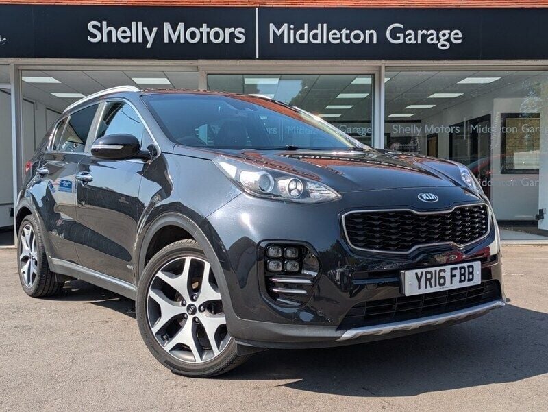 Black Used 2016 Kia Sportage GT-Line SUV | £13,499 (Fair price) - Image 1/4