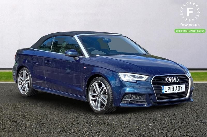 Blue Used 2019 Audi A3 Cabriolet Advanced Plus Cabriolet | £19,199 (Fair price) - Image 1/3