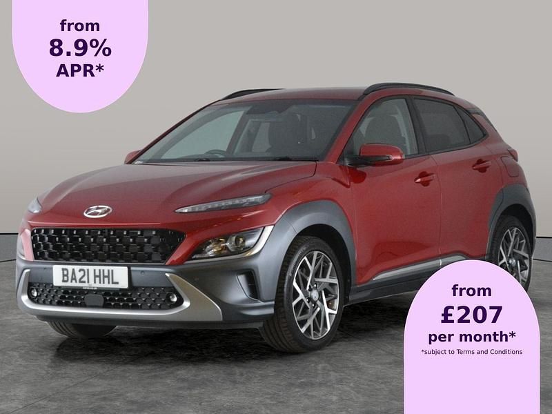 Red Used 2021 Hyundai Kona Premium SUV | £15,227 (Fair price) - Image 1/2