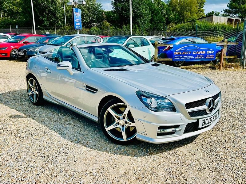 Silver Used 2015 Mercedes SLK250 CarbonLOOK Edition Cabriolet | £12,795 (Fair price) - Image 1/4