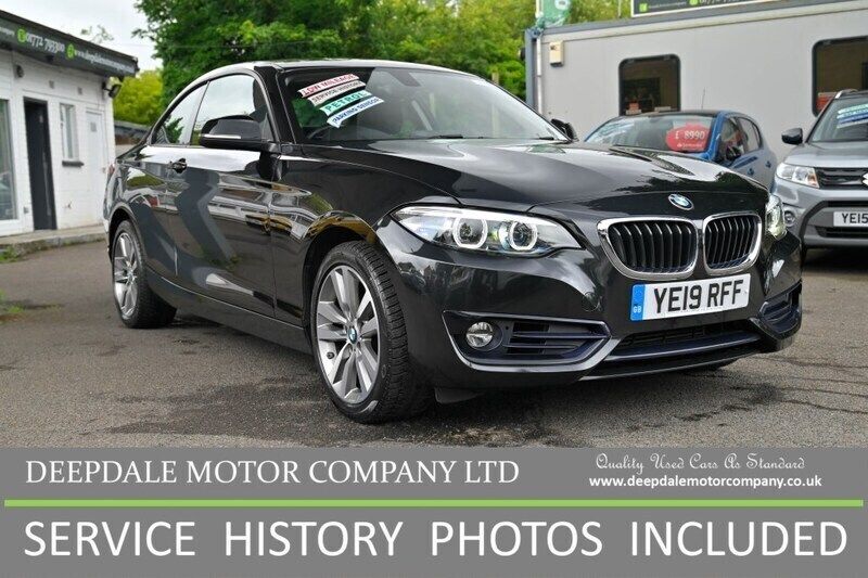 Black Used 2019 BMW 218 Sport Line Coupe | £12,990 (Good price) - Image 1/4