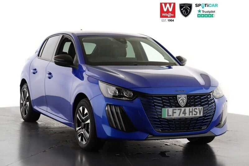 Blue New 2024 Peugeot e-208 Allure Hatchback | £21,799 (A bit pricey) - Image 1/3