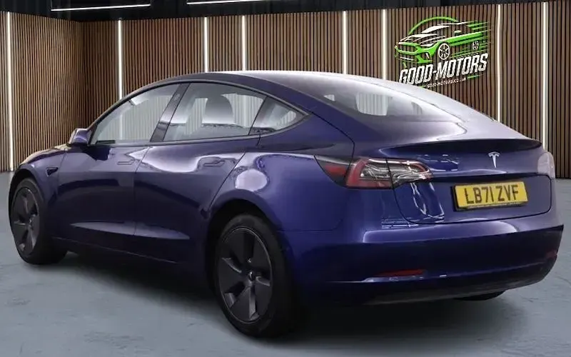 Used Tesla Model 3 Standard Range 180 kW (245 HP) 2022 Blue Sedan
