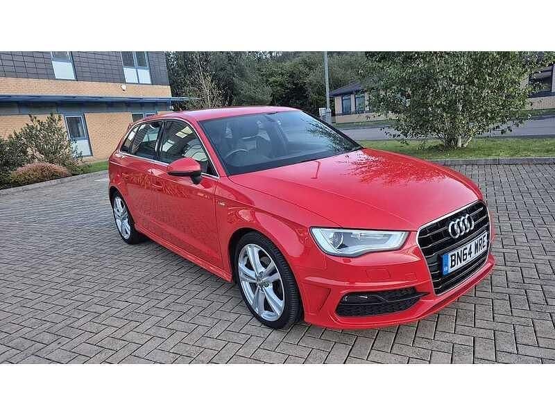Red Used 2014 Audi A3 S-Line Hatchback | £6,798 (Expensive) - Image 1/4