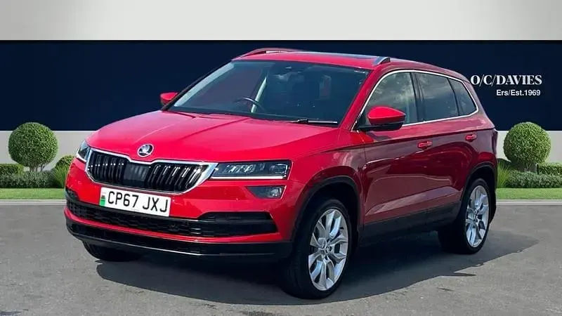 Used Skoda Karoq 150 HP (110 kW) 2018 Red SUV