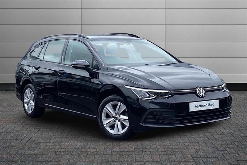 Black Used 2021 VW Golf VIII Life Estate | £15,150 (Good price) - Image 1/4