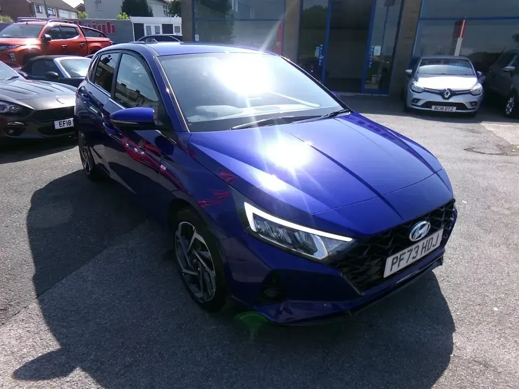 Used Hyundai i20 Premium 2023 Blue Hatchback