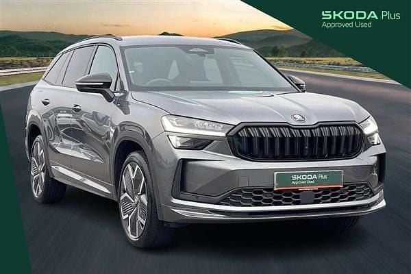 Grey Used 2024 Skoda Kodiaq SportLine SUV | £36,990 (Expensive) - Image 1/4