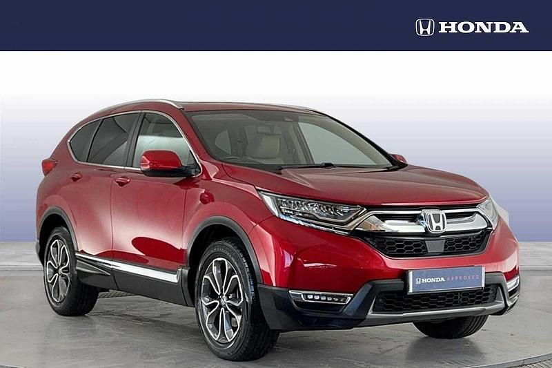 Crystal red Used 2021 Honda CR-V Hybrid SUV | £23,895 (A bit pricey) - Image 1/4